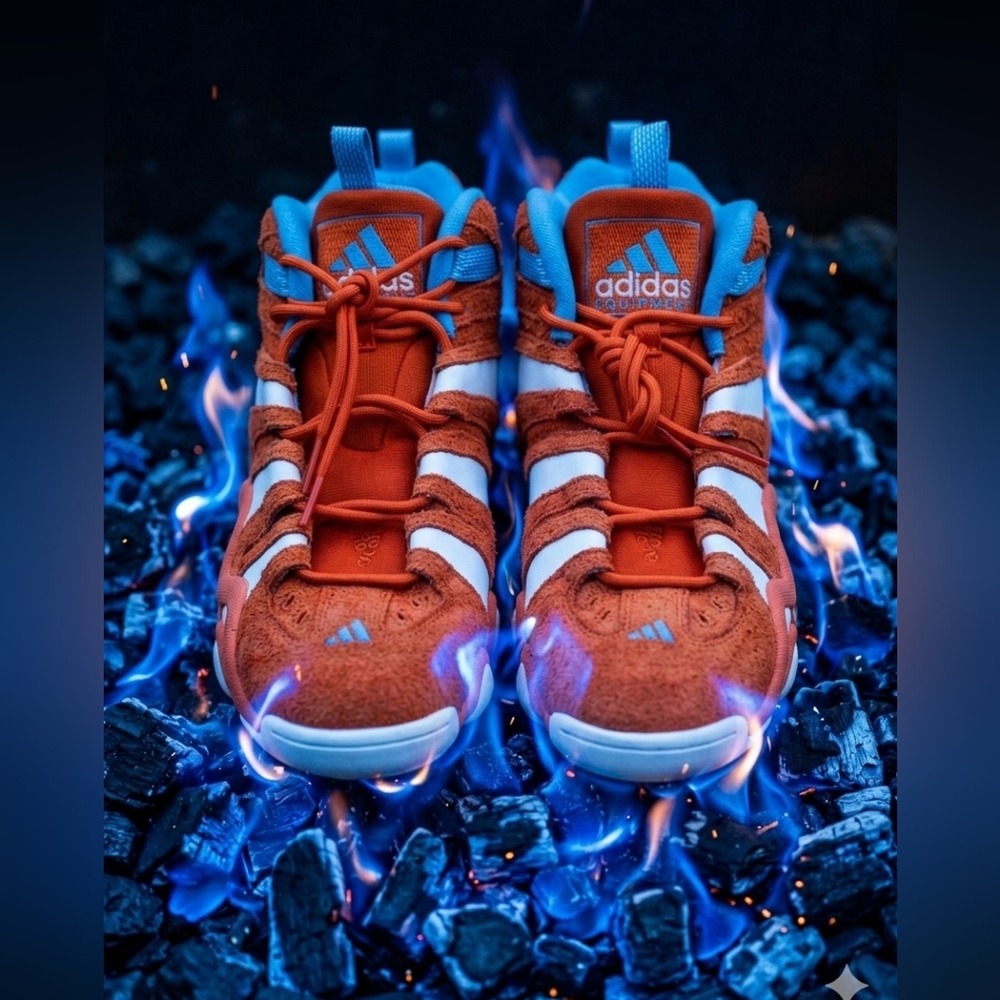 Adidas Crazy 8 Team Orange sneakers, model IE7224. Size MEN 10.5